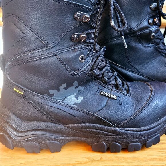 Icebug Womens Sorix2 BUgrip Black Leather Winter Hiking Snow Boots Size 7.5 EUC - Picture 5 of 12